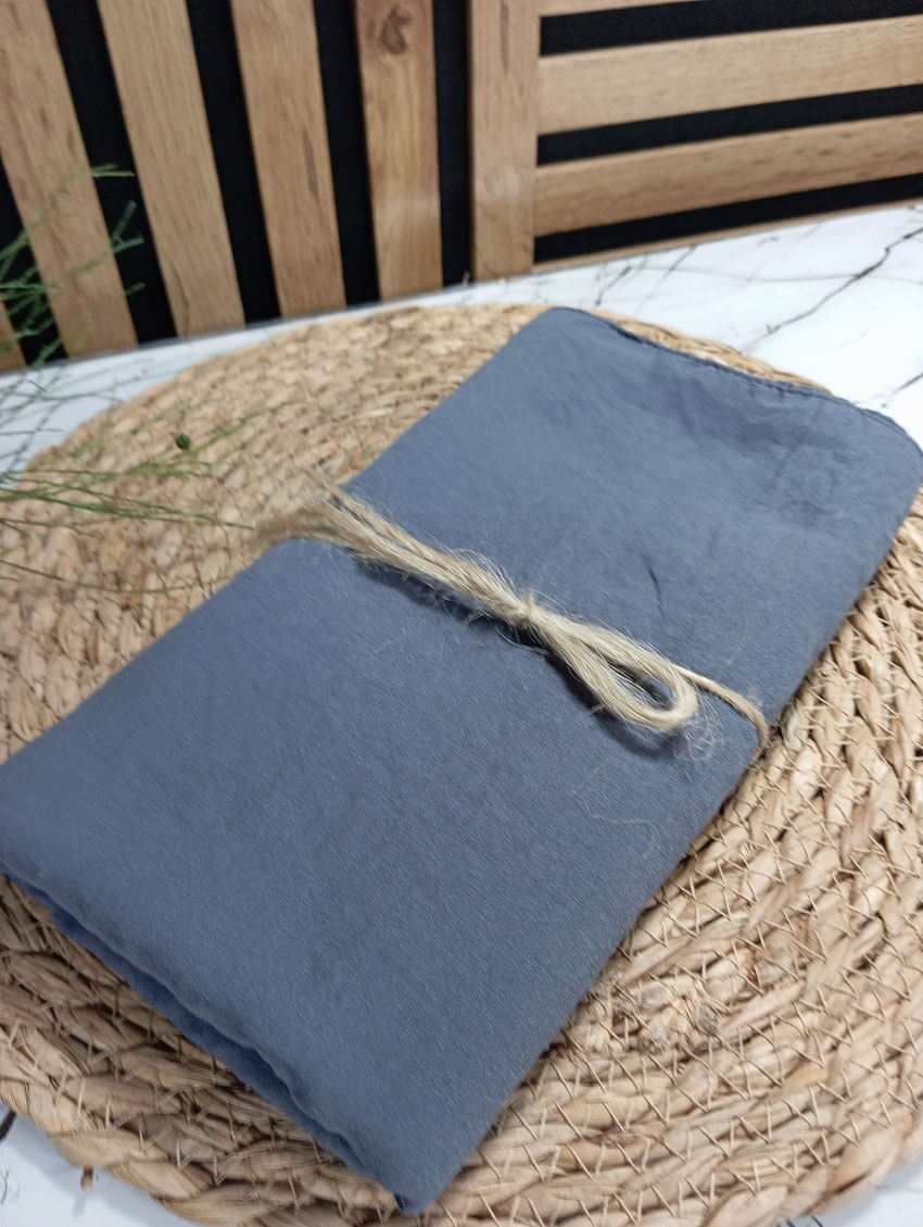 Pamuk kraş şal indigo